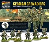 Warlord Games German Army Grenadiers Infantry - 28mm Scale Plastic Miniatures for Bolt Action Highly Detailed World War 2 Miniatures for Table-top Wargaming