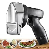MLUENF Electric Gyro,Commercial Gyro Knife, Adjustable Thickness 0-8 mm, Stainless Steel High-Speed Cutter Blade Anti-Slip Handle, for Cutting Turkish Kebab Lamb Turkey,Corded