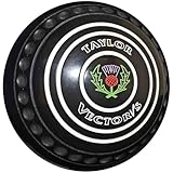 Taylor Bowls Vector-VS Set of 4, Black, Heavy, Size 3, Indoor, Resin, 3.2L, Progrip, Round, Eclectic Style