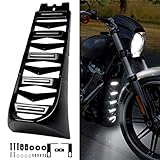 VEISUTOR Motorcycle Front Chin Fairing Spoiler Assembly for Harley Davidson Softail Breakout, Front Lower Radiator Cover for Harley Davidson Softail Breakout Street Bob Fat Bob 2018-2022 Accessories