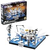 MEGA The Beatles Building Set with 681 Pieces, 4 Poseable Action Figures and Ed Sullivan Stage, with LED Lights, for Adult Collectors, HVH42