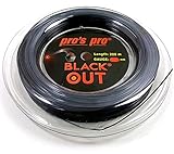 Pro's Pro BlackOut - Black 1.24mm Tennis String 200m Reel