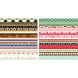 Martha Stewart Crafts Holiday Border Pad, 12 Sheets, 6 by 12 Inches
