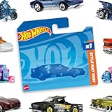 Hot Wheels Basic Car (Assorted Styles, One Random Item), 1:64 Scale Hot Wheels Car for Kids & Collectors, Modern & Classic Vehicles for Play or Display, Plastic & Die-Cast Toy Cars, 05785