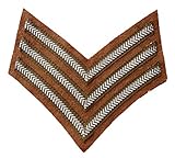 The England Store British - Canadian Army WWI and WWII reproduction Sgt Stripes/Sergeant Chevrons