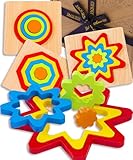 Jaques of London Montessori Toys for 2 Year Olds | Educational Wooden Puzzles | Toddler Puzzle Set | Ideal for 1-2 Year Olds | Skill-Developing Wooden Puzzles for 1 Year Old
