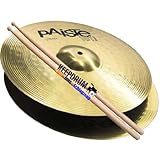 Hi Hat Cymbals Paiste 101 13 + Free 5 A KD Drumsticks