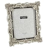 Antique Silver Art Deco Design Photo Frame 6x8"