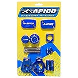 Apico ABP KTM 15 BU Factory Bling Pack - Compatible with/Replacement for KTM/Husqvarna XC-W125-150 17-18 EXC250/300 14-18 EXC-F250/350/450/500 14-18 (R) Blue