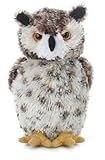 Aurora, 30535, Mini Flopsie Osmond Owl, 8In, Soft Toy, White and Brown, Medium