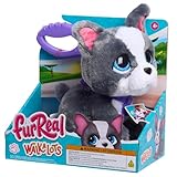 Just Play furReal Walk-A-Lots French Bulldog, 8 Inch Tall Interactive Toy Dog, for Boys and Girls, Ages 4 and Up