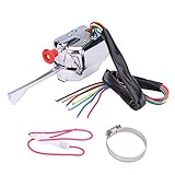 12V Universal Street Hot Rod Chrome Turn Indicator Switch for Car Truck Dune Sand Rail Ignition Switch