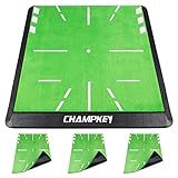 CHAMPKEY Heavy-Duty Golf Hitting Mat - Swing Path Feedback Golf Practice Mat - Ideal for Indoor and Outdoor Training