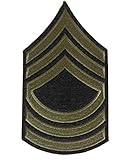 WW2 US Army Master Sgt Stripes, reproduction American NCO’s in the US Army in WW2 Iron on