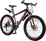 Unisex 21 Speeds Mountain bikes Bicycles Shimano Alloy Frame Lightweight with Warranty Black