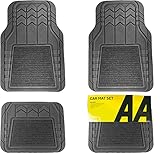 Rubber Car Mats Set With Carpet Inlay To Fit Nissan Terrano Ii (R20) AA Brand