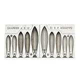 Adygil Bank Sinker Mold with 5 Cavities and 4,6,8-Ounce. Without Handle