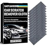 Nano Sparkle Cloth for Car Scratches,12 Pack Nano Car Scratch Remover Easily Repair Scratches Paint Residues Easy to Repair Small Scratched Water Spots for All Car. (1)
