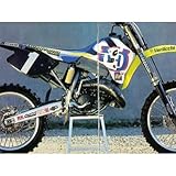 BLACKBIRD Motocross Enduro Cross Graphic Stickers Kit Decals Compatible with Husqvarna Cr/Wr 125/250 1998-1999 Team Maddii 1998 Graphic Set