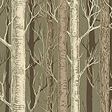 DERUINVAIO Self Adhesive Feature Removable Woods Seamless Peel and Stick Vinyl Wallpaper Roll, Sticky Lining Paper for Bedroom, Living Room, Kitchen Walls