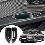 LFOTPP Car Front Door Handle Storage Box for Seat Leon MK3 5F, Armrest Container Organizer Tray 2pcs