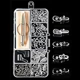30 Pairs Eyeglass Repair Kit,Soft Silicone Glasses Nose Pads Screw-in Glasses Nose Pads with Screws Screwdriver Tweezers Cleaning Cloth