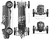 Alfa romeo p3 Blueprint Drawing A4 Photo