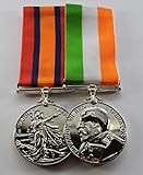 The Commemorative Coin Company King and Queen's South Africa War Medal Replicas in Silver. Victoria, Edward VII Boer Wars. Full size, Replica, Silver Finish