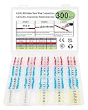 Solder Seal Wire Connectors 300 Pcs - Heat Shrink Connectors, Solderstick Waterproof Solder Wire Connector Kit, Electrical Connectors, Automotive Solder Stick Connectors