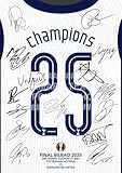 Spurs 2025 Europa League Squad Signed Photo Print (A4 Print Only) Team Autograph Uefa Cup Trophy Tottenham