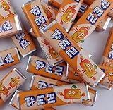 Pez Candy Refills - 20 x 8.5g packs - Fruit,fizzy,sour,Kola & exotic fruits Flavoured Brick Sweet - Mixed Packs (20 X ORANGE)