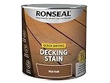 Ronseal Q/D DECKING STAIN RICH TEAK 2.5L,PAINT