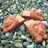 Weston Mill Pottery Terracotta Lions Head Pot Feet (set of 3)