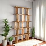 Scandi Open Display Bookcase Shelving Ercol Solid Mango Wood Retro Fully Assembled Living Room Furniture