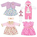Aolso 14-18 Inch Doll Clothes - 4-Pack Sweet Outfits