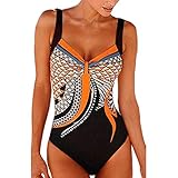 One Piece Swimming Costume Women Tummy Control Swimsuit UK Sale Ladies Padded Swimwear Plus Size Bathing Suits Vintage Push Up Monokinis