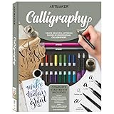 Hinkler - Art Maker Studio Calligraphy Kit - Crafts for Adults - Calligraphy for Beginners - Complete Set with Calligraphy Pens