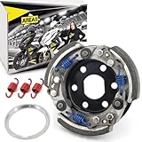 Area1 Scooter Tuning Sport Clutch Adjustable 50 cc 107 mm Compatible with Aerox Jog Neos, Runner, NRG TPH Zip, ET2 ET4 Sprint Speedfight 2 3 4 Jetforce GY6