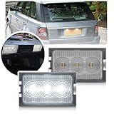 LED License Number Plate Light For Land-Ro/ver Discovery 3 LR3 Discovery 4 LR4 L319 Freelander 2 LR2 L359 Rang Rover Sport L320 2pcs White Tag Lamps