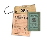 WW2 Replica Ration Book, Evacuee Tag and Identity Card by Memorabilia Pack Company