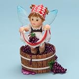 My Little Kitchen Fairies from Enesco Girl Stomping Grapes Figurine 4.25 IN
