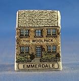 Birchcroft Porcelain China Collectable Thimble - Miniature House Shape - The Woolpack Emmerdale