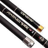 Sparrow Angel Carp Fishing Pole 8m/9m/10m/11m/12m/13m Feeder Rod Telescopic Fishing Rod Ultra Long Carbon Fishing Rod Fishing Tackle (Color : Black, Length : 13m)