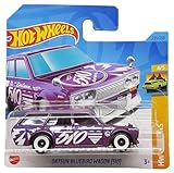 Hot Wheels - Datsun Bluebird Wagon [510] - HW Wagons 4/5 - HKH72 - Short Card - Nissan - Purple Metallic - Mattel 2023