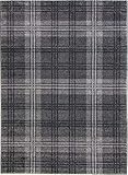 SrS Rugs® Glendale Classic Collection Tartan Rug, 8 Colours, 5 Sizes (Grey, 160 x 220cm)