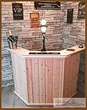 Rustic Corner Home Drinks Bar for Summerhouse Mancave Home and Garden Handcrafted Wooden Bar Stand with Storage Shelf and Wine Glass Holder