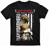 Cotton Solid Color Shirt Mayweather Floyd Winner The Money Fight Men T Shirt Black