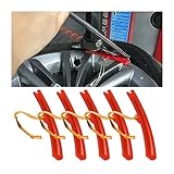 CGEAMDY 5PCS Car Tire Changer Guard, Tyre Wheel Changing Edge Savers Tool, Tire Changer Mount Guard, Avoid Scuffs for Bike Car by Tire Changing Removing Tools, Wheel Rim Edge Protector (Red)