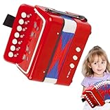 Accordion Instrument Toys for Kids-Mini Educational Music Box, Portable Children Concertina | Melodic Accordion Manual Beginner, Music Learning Toy, Instrument