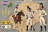 Victrix VX0013 - Austrian Napoleonic Grenadiers Infantry 1798-1815 - 56 Figure Box Set With Flags - 28mm Plastic Miniatures Napoleonic